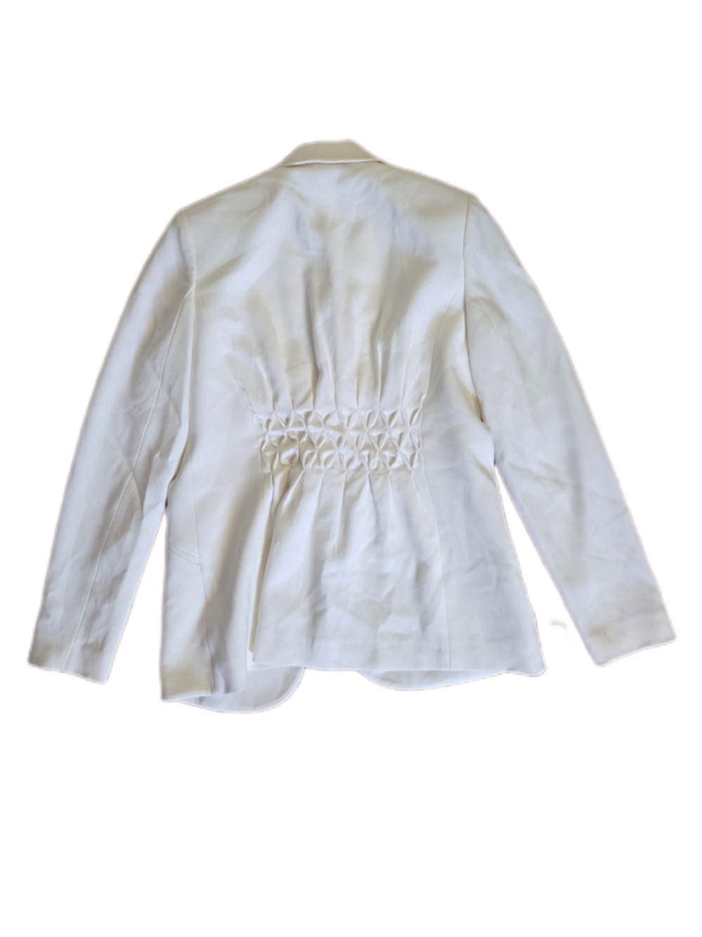 Elie Tahari White Single-Button Notch Lapel Blazer - Picture 2 of 5